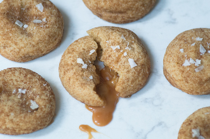 Recipe for Caramel Stuffed Snickerdoodle Cookies